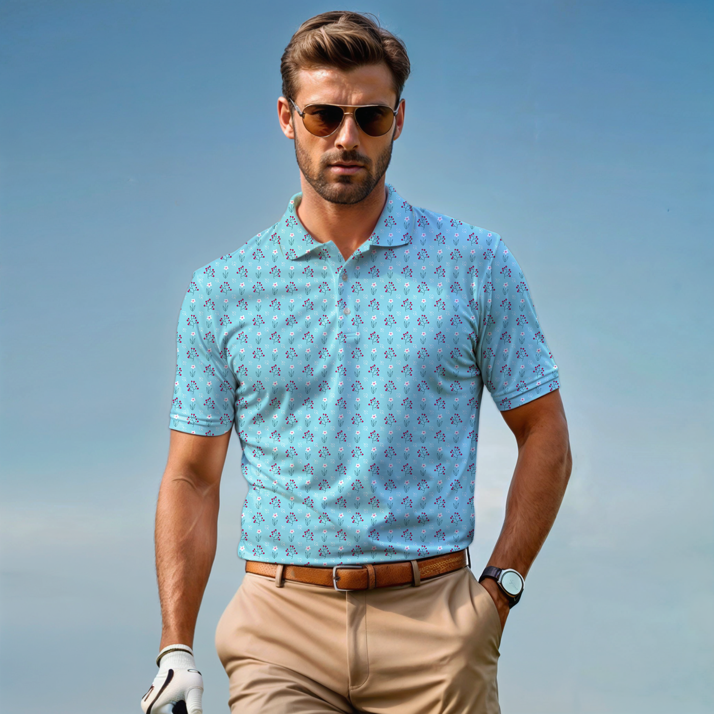 Cherry Blossom - Golf Polo Shirt